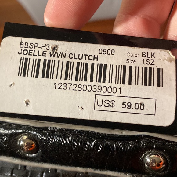 Bebe sport, small handbag, black, has paper in it from purchase. - Picture 5 of 5